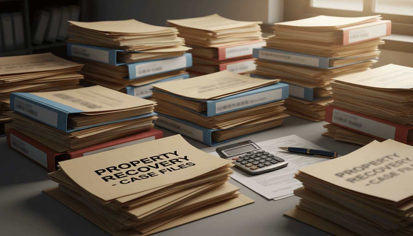 Foreclosure recovery documents and files